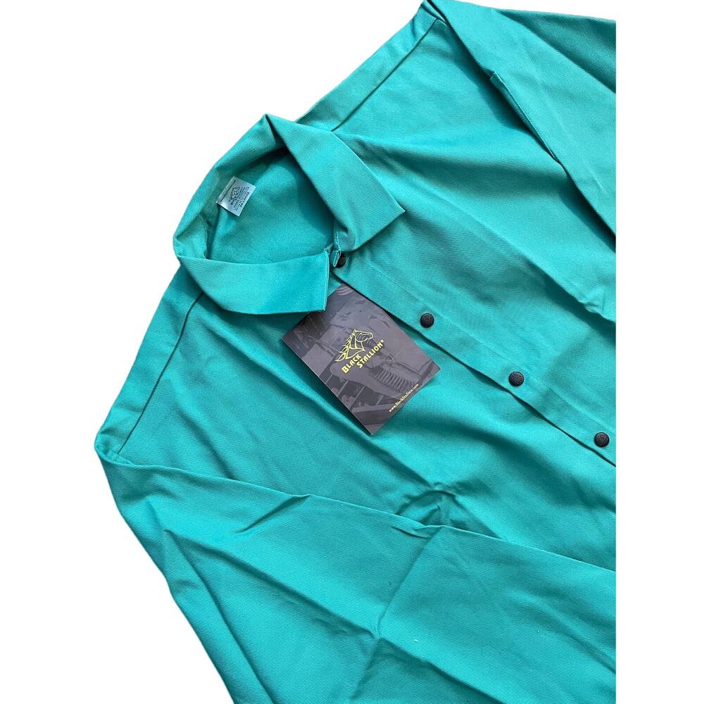 Black Stallion Flame Resistant Jacket Green Size 3X Large New With Tags